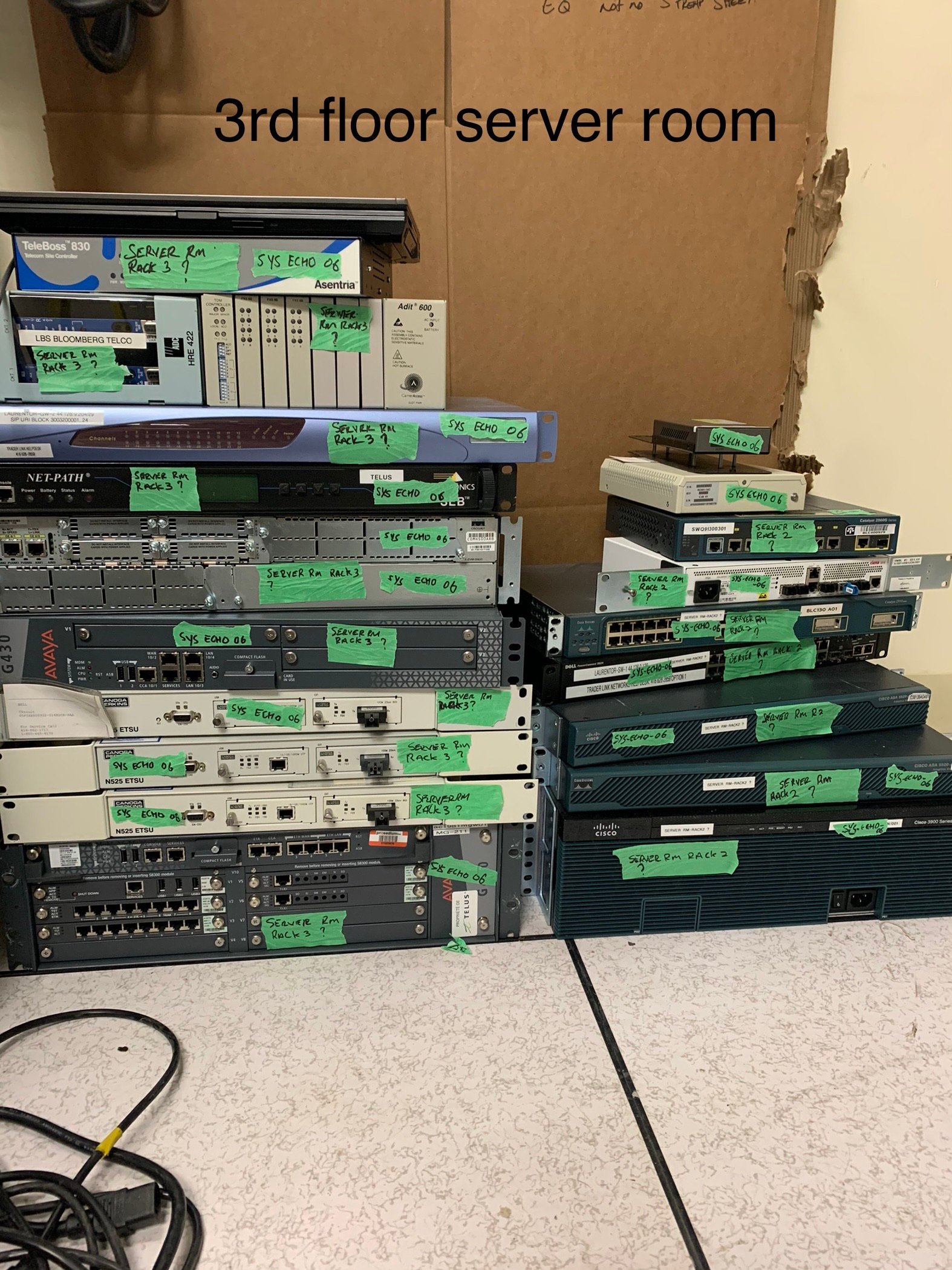 System and IT equipment relocations